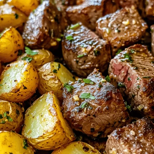 Imagine a dish that brings together tender morsels of steak, infused with the rich essence of garlic butter, paired perfectly with crispy, golden potatoes. This is not just any meal; this is Sizzling Garlic Butter Steak Bites with Crispy Potatoes. This dish is a delightful explosion of flavors and textures that will not only tantalize your taste buds but also elevate your dining experience, whether it's a busy weeknight dinner or a special gathering with friends and family.