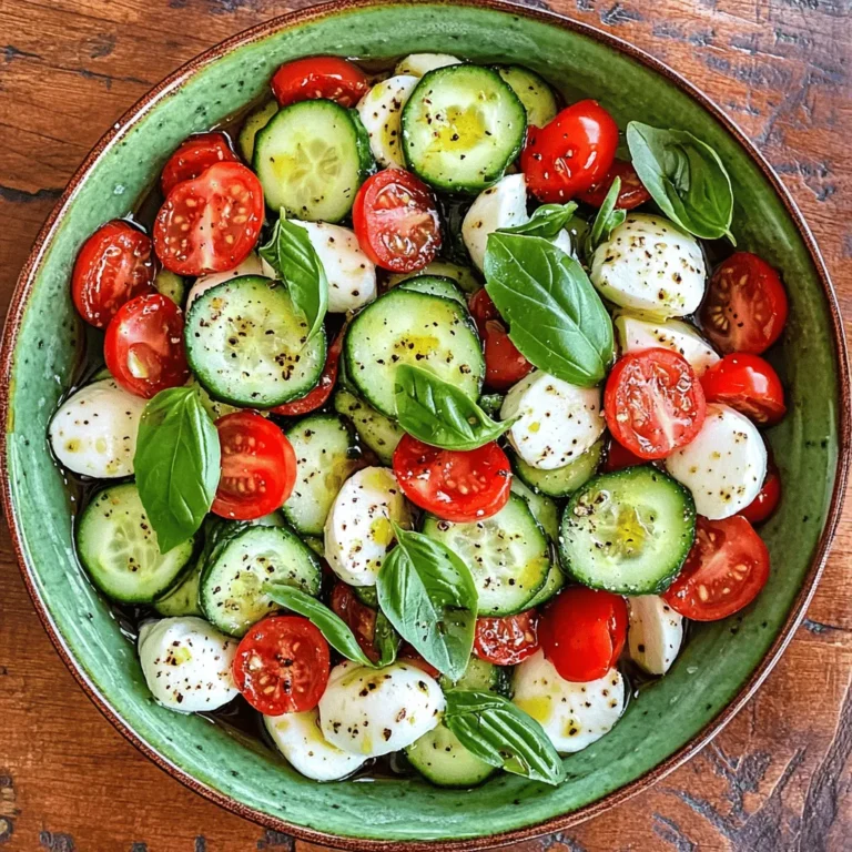 As the sweltering summer months approach, the desire for light and refreshing meals becomes ever more pronounced. One dish that encapsulates this craving is the Cucumber Caprese Salad. This innovative take on the classic Caprese salad introduces crisp, hydrating cucumbers into the mix, creating a delightful balance of flavors and textures that is perfect for any occasion. Whether you're hosting a casual gathering, preparing a picnic, or simply looking for a quick and healthy meal, this salad stands out not only for its taste but also for its vibrant presentation.