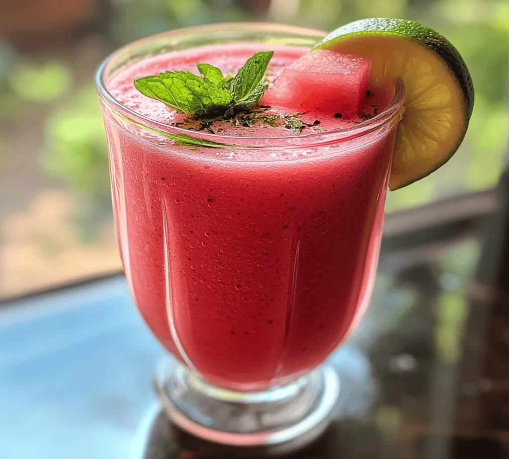 Smoothies have surged in popularity as a go-to choice for those seeking a refreshing, nutritious beverage. They offer a convenient way to incorporate fruits and vegetables into your diet, providing a quick boost of energy and essential nutrients. As the warm summer months approach, there's no better way to cool down and stay hydrated than with a delicious smoothie. One standout option is the Watermelon Bliss Smoothie, a vibrant and refreshing drink that captures the essence of summer in a glass.