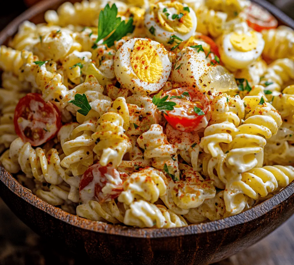 Deviled egg pasta salad is not just a side dish; it’s a delightful blend of flavors that brings comfort and nostalgia to any gathering. This unique recipe transforms the classic deviled eggs into a creamy, pasta-based salad that is perfect for picnics, potlucks, and family gatherings. The combination of tender pasta, boiled eggs, and a tangy dressing creates a dish that is both satisfying and memorable.