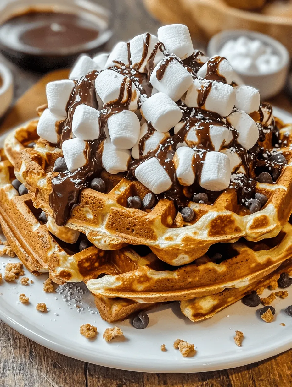 In recent years, the breakfast scene has witnessed a delightful transformation, with creative dishes taking center stage in kitchens across the globe. Gone are the days of monotonous morning meals; today, breakfast is an opportunity for culinary exploration and indulgence. Among the myriad of innovative breakfast options, S’mores Waffles have emerged as a standout choice, merging the nostalgic flavors of a campfire classic with the comforting charm of a traditional breakfast staple. This recipe invites you to experience the rich, gooey goodness of S’mores in a delightful waffle form, making it an irresistible treat for families, brunch gatherings, and dessert enthusiasts alike.