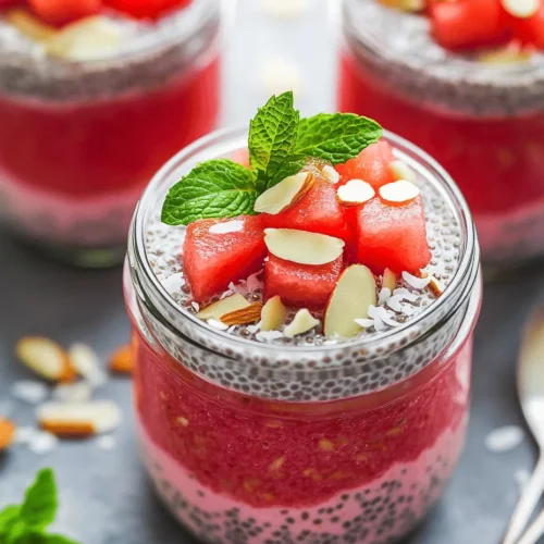 Are you searching for a light, refreshing breakfast or snack that’s bursting with flavor and nutrients? Look no further than the delightful Watermelon Chia Pudding Breakfast Jar! This vibrant dish combines the hydrating sweetness of watermelon with the nutritious benefits of chia seeds, creating a perfect blend of taste and health. Not only is this pudding visually appealing, but it also serves as a fantastic way to kick-start your day or enjoy a midday treat.
