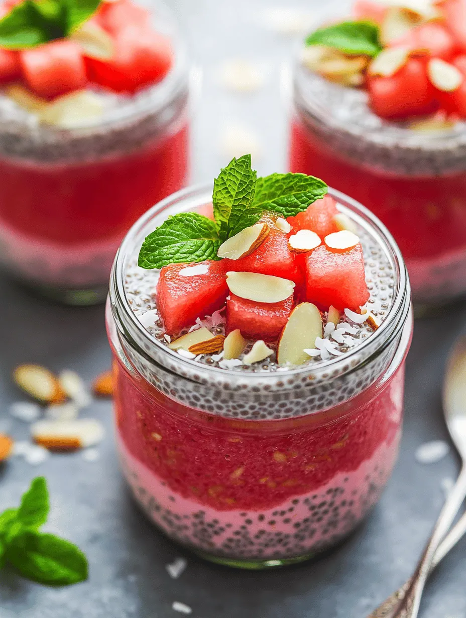 Are you searching for a light, refreshing breakfast or snack that’s bursting with flavor and nutrients? Look no further than the delightful Watermelon Chia Pudding Breakfast Jar! This vibrant dish combines the hydrating sweetness of watermelon with the nutritious benefits of chia seeds, creating a perfect blend of taste and health. Not only is this pudding visually appealing, but it also serves as a fantastic way to kick-start your day or enjoy a midday treat.