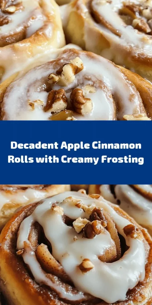 Indulge in these irresistible Apple Cinnamon Rolls topped with creamy cream cheese frosting! Perfect for breakfast or a cozy dessert, these soft and gooey rolls are filled with a delightful blend of sweet apples, brown sugar, and cinnamon. With a simple dough that rises to fluffy perfection, you won't be able to resist making them. Gather your ingredients and get ready to enjoy homemade goodness that will impress family and friends alike!
