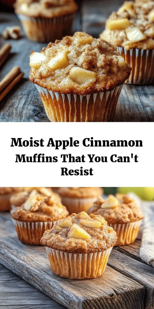 Whip up a batch of these irresistible moist apple cinnamon muffins for a delicious treat any time of day! Made with fresh apples, fragrant spices, and a touch of sweetness, they are perfect for breakfast or as a snack. With simple steps and pantry staples, you’ll have warm, fluffy muffins in just 40 minutes. Enjoy them fresh out of the oven or at room temperature. Get ready to indulge in a cozy bite of fall flavor!
